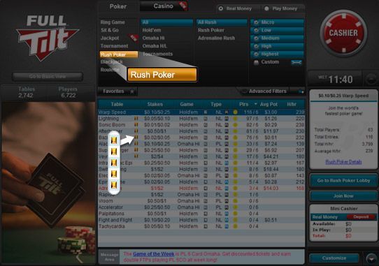 Gold Rush от Full Tilt: выиграйте до $10.000
