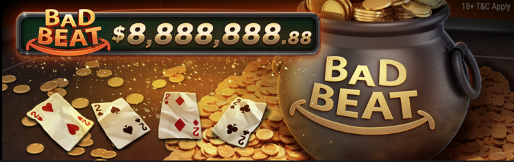 За день GGPokerOk выплатил более $1 миллиона в виде Бэд-бит джекпотов