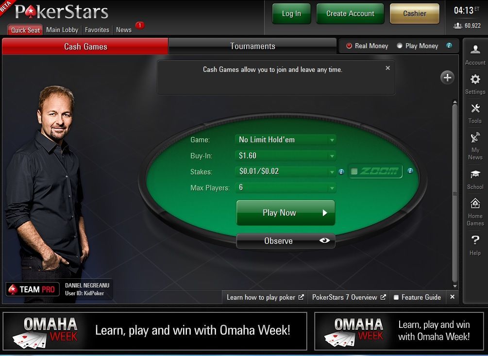PokerStars 7 - Главное лобби PokerStars 7 - Главное лобби