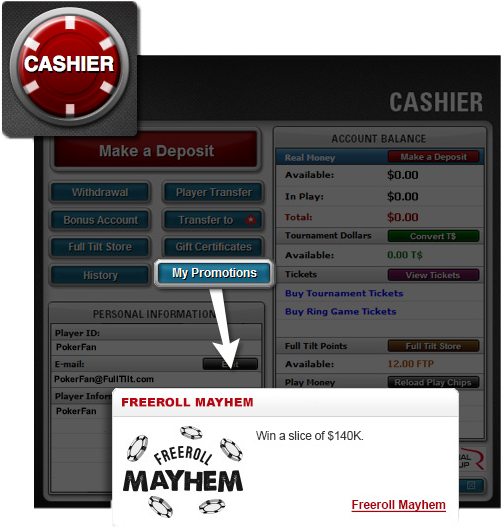 Freeroll Mayhem - $140.000 во фрироллах на Full Tilt