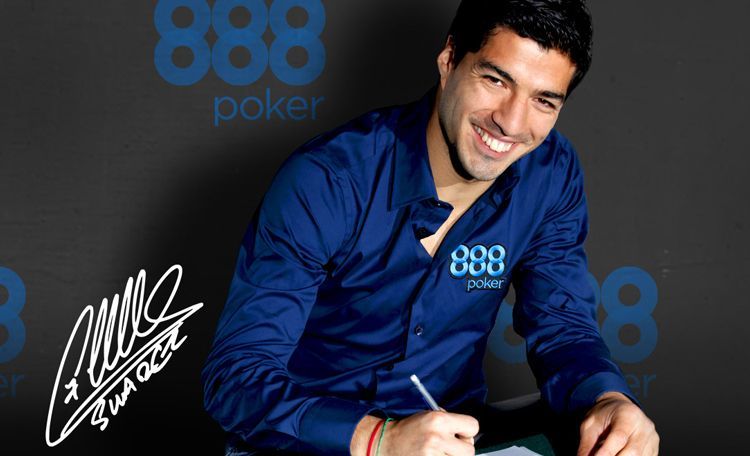 Луис Суарез подписывает контракт с 888 Poker