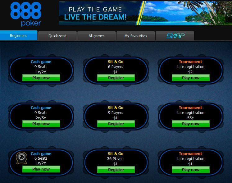 888 Poker USA downloading