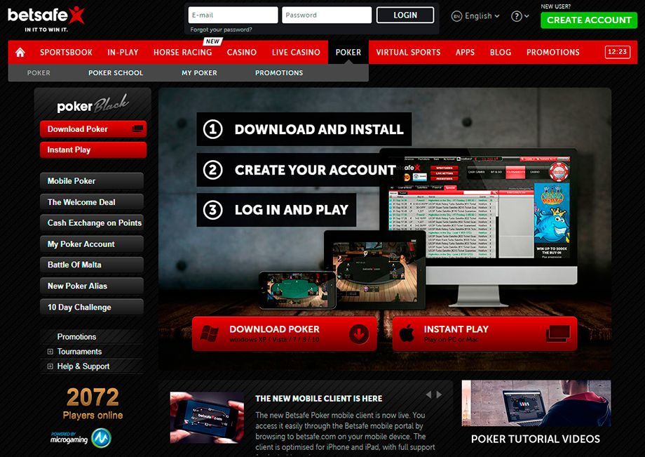 Официальный сайт Betsafe Poker