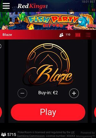 Blaze Poker мобильная версия