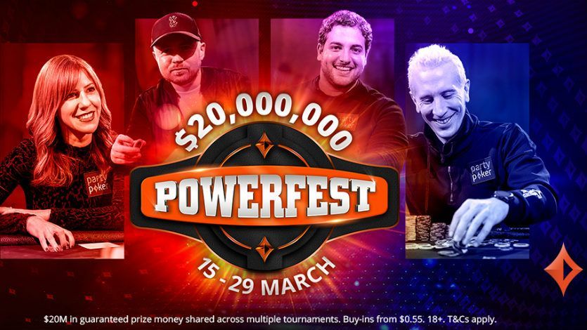 PartyPoker вводит новые турниры и увеличивает гарантию серии POWERFEST