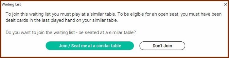 waiting list pokerstars